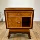 Bedside table in orm magnifying glass art deco 30s