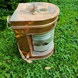 Old copper houseboat lamp