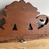 Bevelled mirror frame carved wood