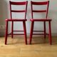 2 chaises en hêtre massif - Suède années 50/60