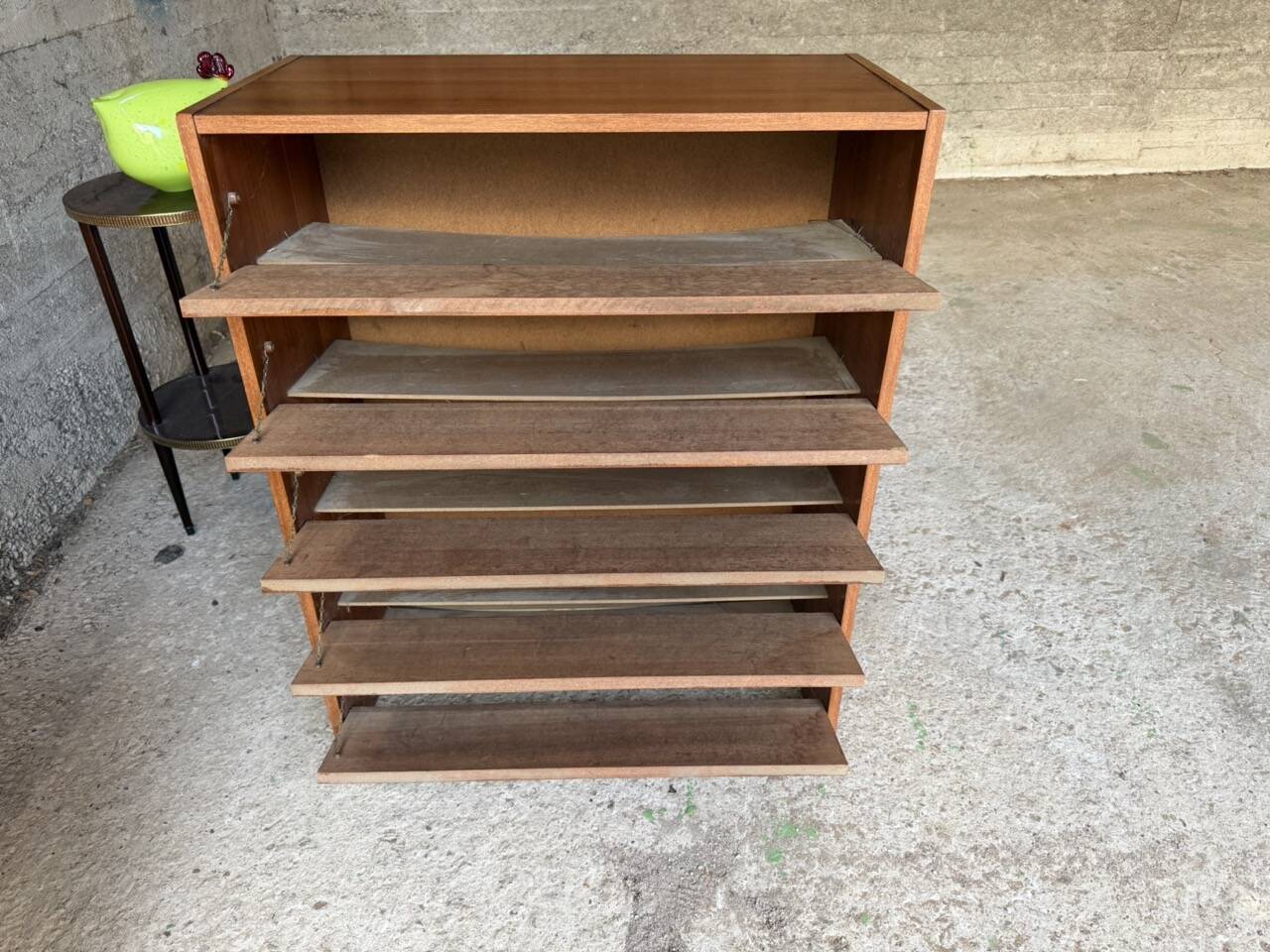 Vintage teak shoe cabinet – 1960s