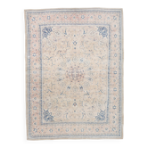 Tapis Vintage Off-White et Rose Poudré, Style Classique, 292x399 Cm