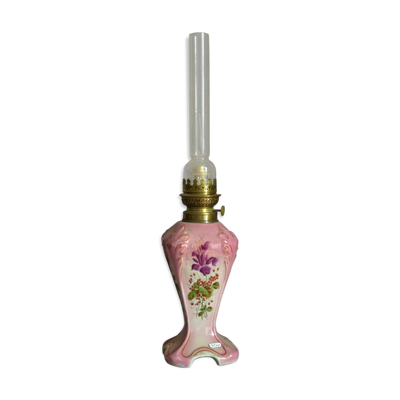 Lampe ancienne art nouveau en barbotine