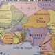 Old central west africa school map