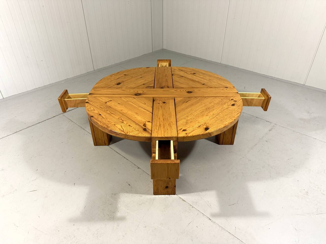 Karl Andersson & Söner pine coffee table with drawers, Sweden 1970’s