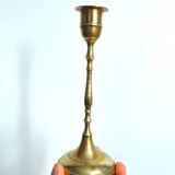 Pair of brass candle holders