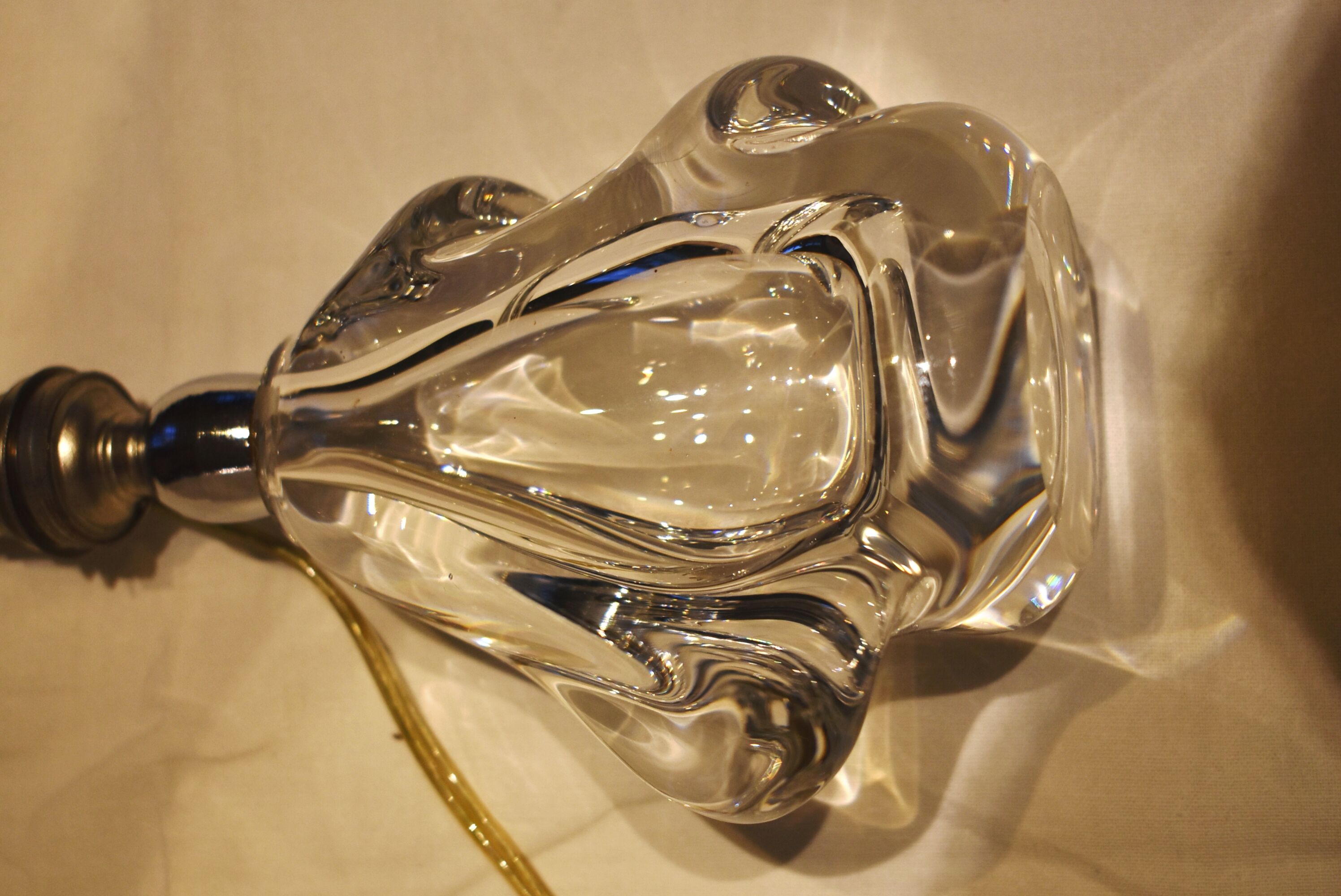 Crystal bedside lamp