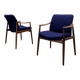 Two Mid-Century Modern Teak Armchairs by Hartmut Lohmeyer for Wilkhahn, 1950s