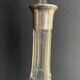 Blown crystal decanter, cut and silver collar