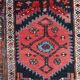 Antique Persian Handmade Hamadan Runner Rug, 3.4' x 7.7' (106cm x 237cm), 1920s