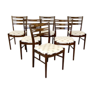set de 6 chaises en palissandre,