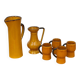Ceramic orangeade service from Vallauris signed CPL - 1960s/70s