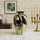 Large Toucan vase "Jungle" in glazed porcelain
