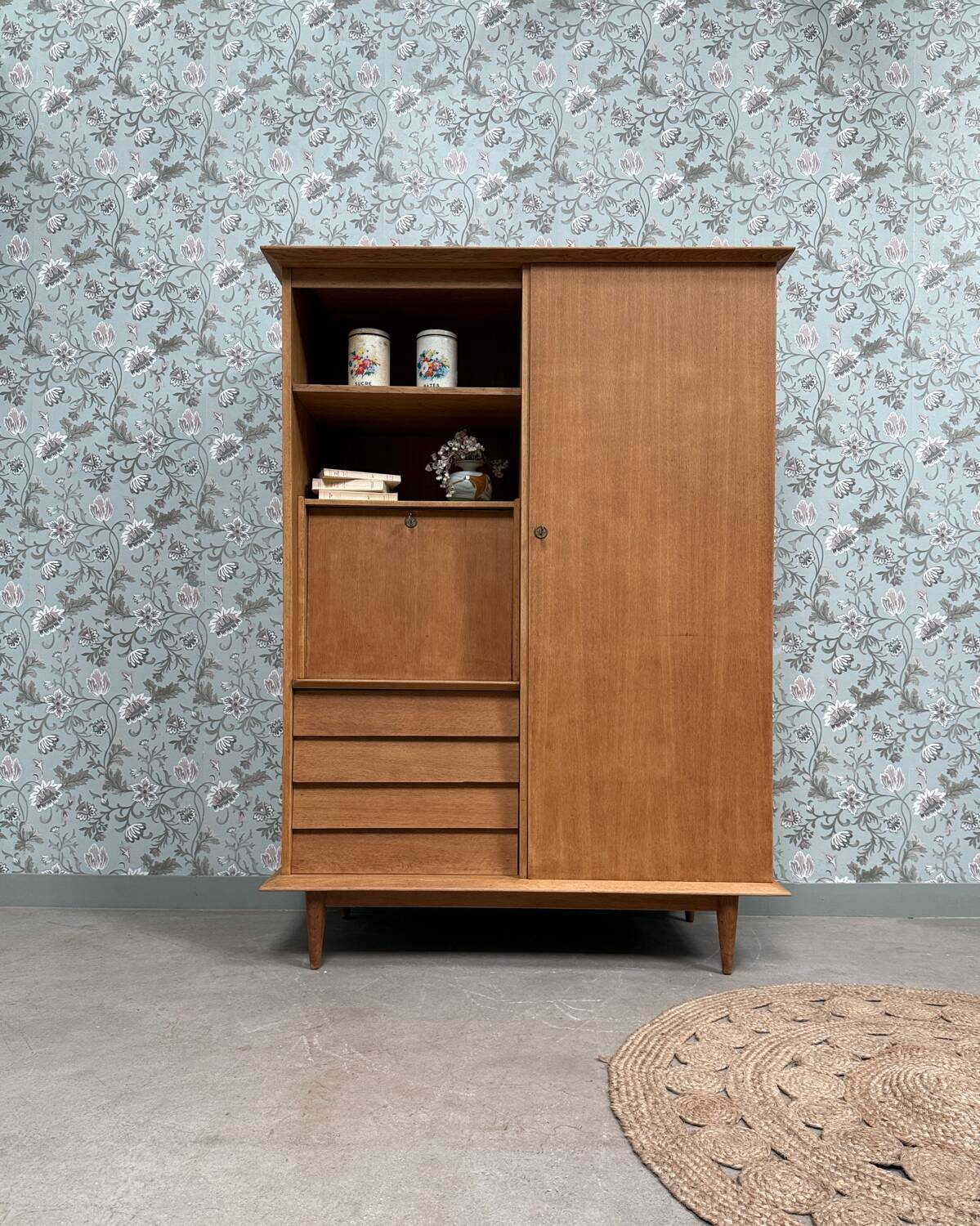 Vintage secretary cabinet (refurbished)