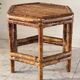 Table basse en bambou vintage