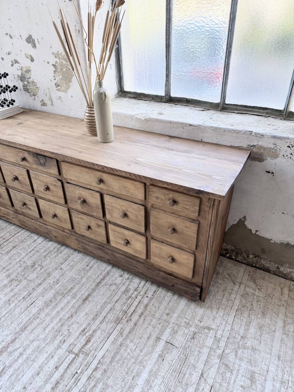1950s workshop furniture in pine