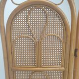 Italian rattan and wicker room divider 1960s