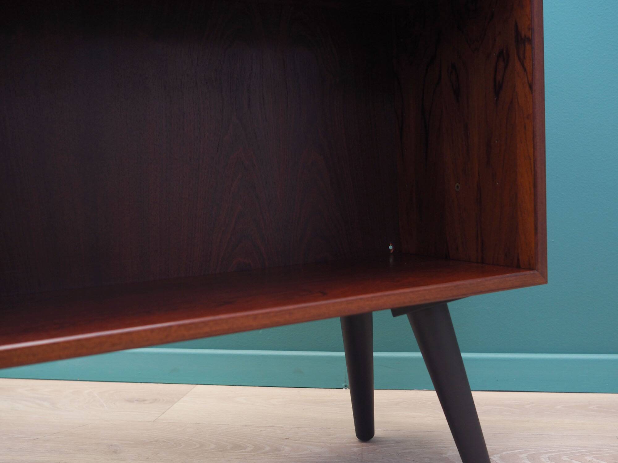 Rosewood bookcase, Danish design, 1970s, manufactured by Hjørnebo