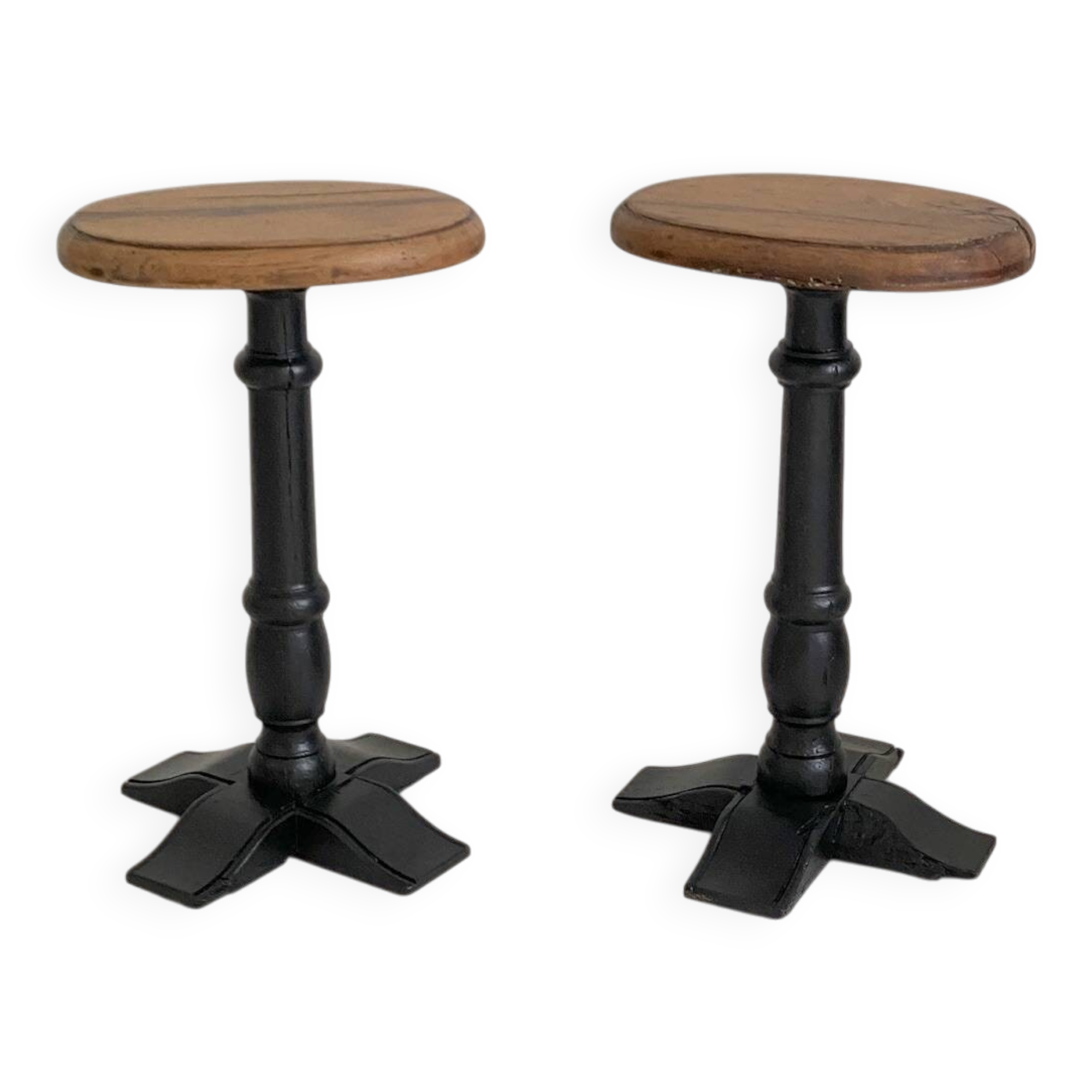 Paire de tabourets, XIXème siècle