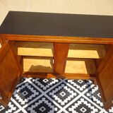 Art Deco sideboard, light oak and black