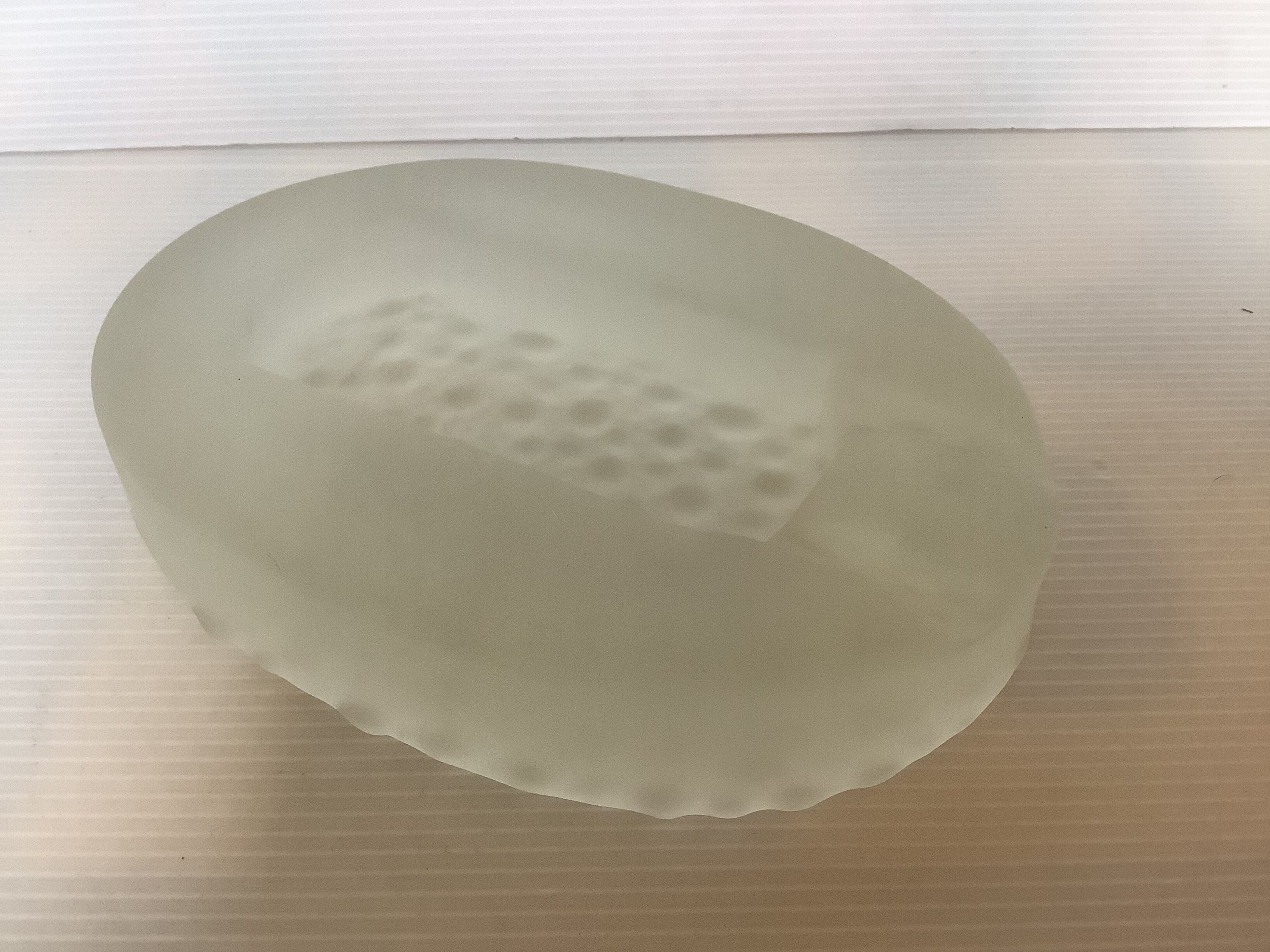 Frosted glass ashtray tray