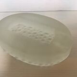Empty pocket ashtray frosted glass