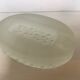 Frosted glass ashtray tray