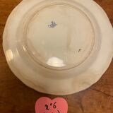 Set of 9 plates (hollow and flat) GIEN - Rooster and peonies - Late nineteenth / early twentieth century
