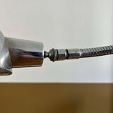 Adjustable desk lamp, chromed metal, France 1940