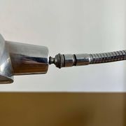 Lampe de bureau orientable, métal chromé, France 1940