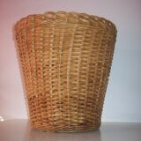 Wicker paper basket