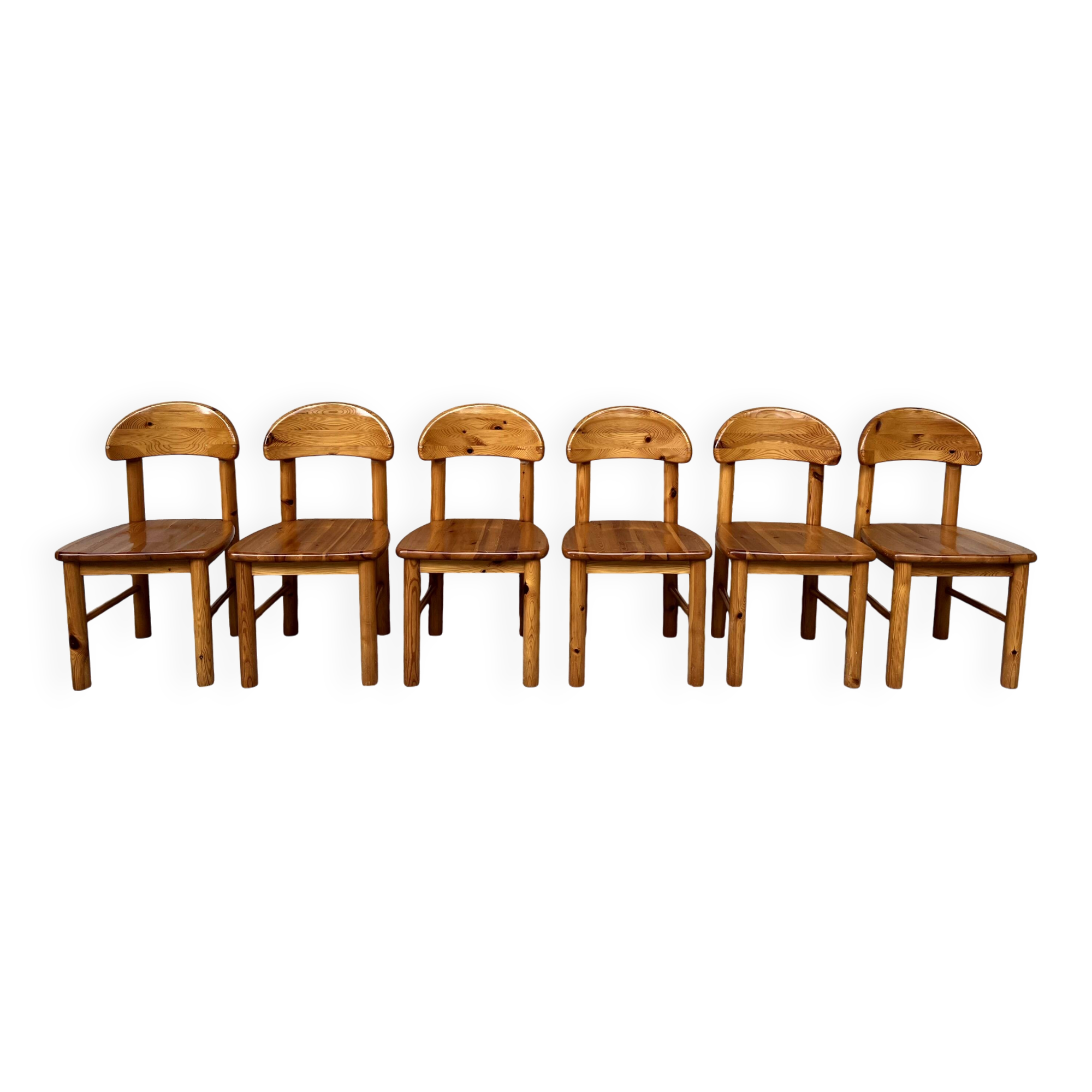 Set of 6 Rainer Daumiller chairs 1950 1960 vintage