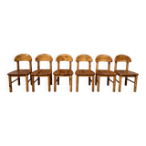 Set of 6 Rainer Daumiller chairs 1950 1960 vintage