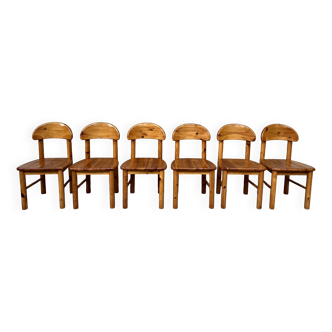 Lot de 6 chaises Rainer Daumiller 1950 1960 vintage