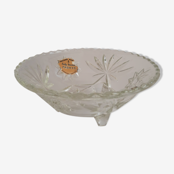 Anchor Hocking Early American Prescut Chiseled Glass Serving Dish