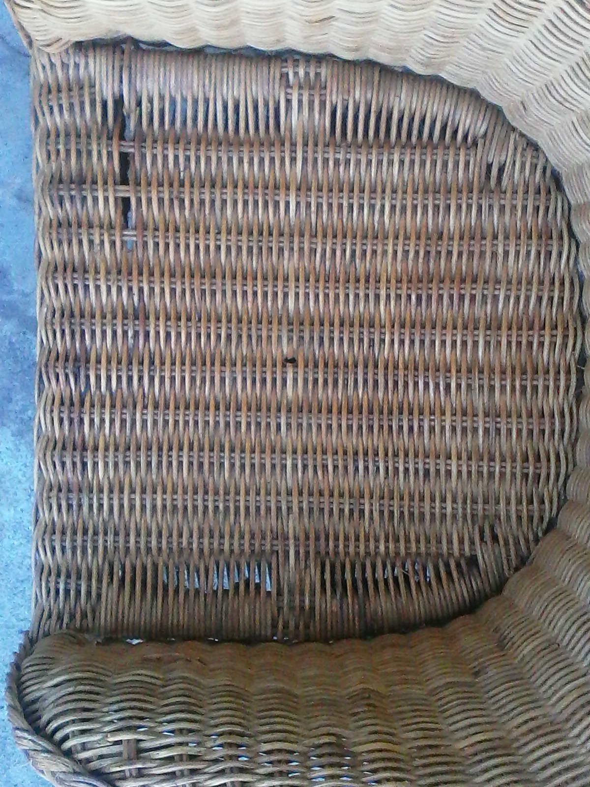 Rattan chair and braided wicker for children