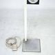 Mid-Century Chrome and Glass Floor Lamp attributed to Sciolari, Italy 1970s