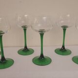 Glasses of white wine from Alsace