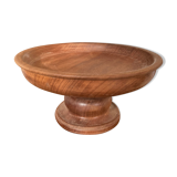 Compotier in solid turned wood 1970