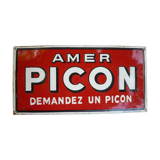 Picon enamel plate