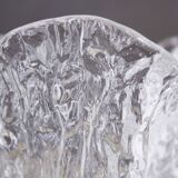 Folded glass vase 1970