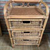 Rattan and wicker dresser