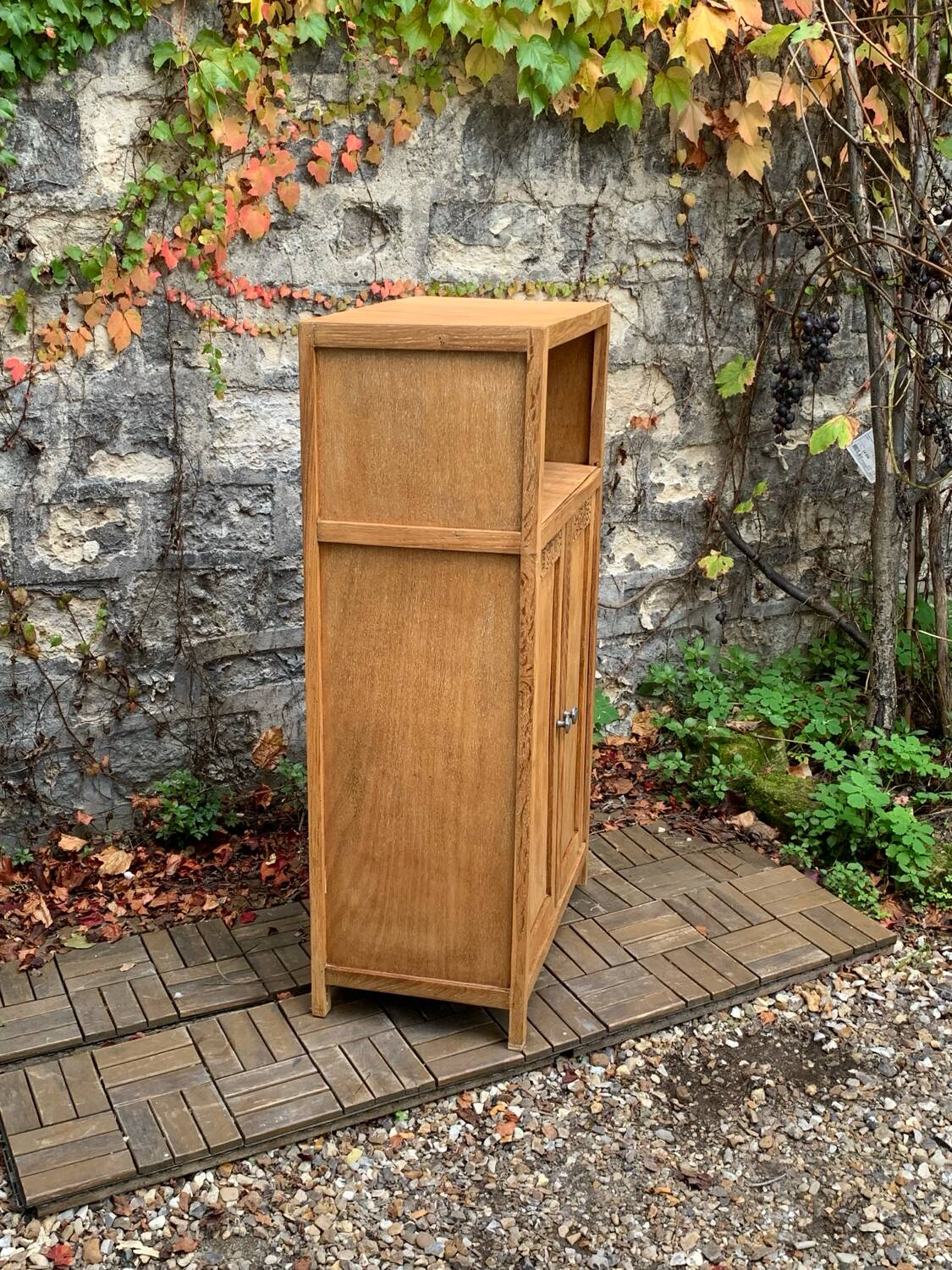 Buffet parisien art déco bois brut 1930