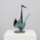 Sculpture “Saxophone” by Yves Lohe, 1980s