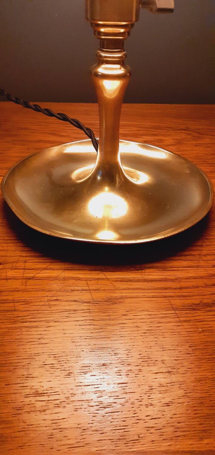 Lamp, Art Nouveau pocket, bronze noodle