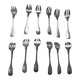12 dessert forks in silver metal cailard bayard