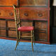 Chaise Napoléon III style Chiavari en bois doré