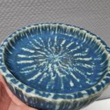 Cendrier en fourrure de lièvre bleue émaillée de Rörstrand Suède, par Gunnar Nylund