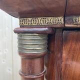 Commode époque Empire acajou marbre carrare