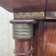 Commode époque Empire acajou marbre carrare